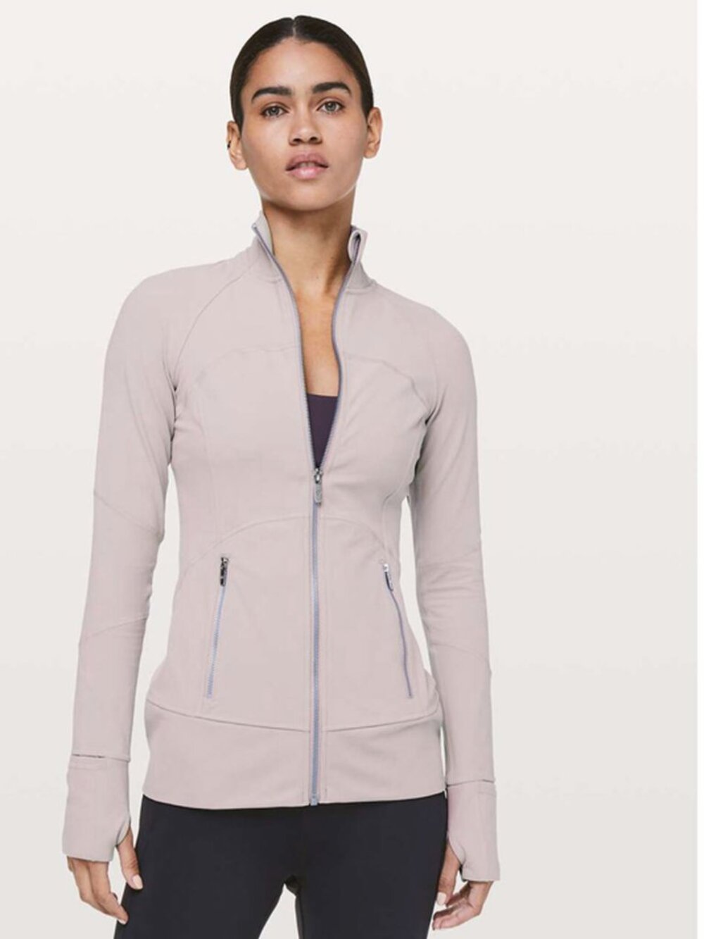 Lululemon Contour Nulu Jacket Smokey Blush Pale Pink (Sz 8)